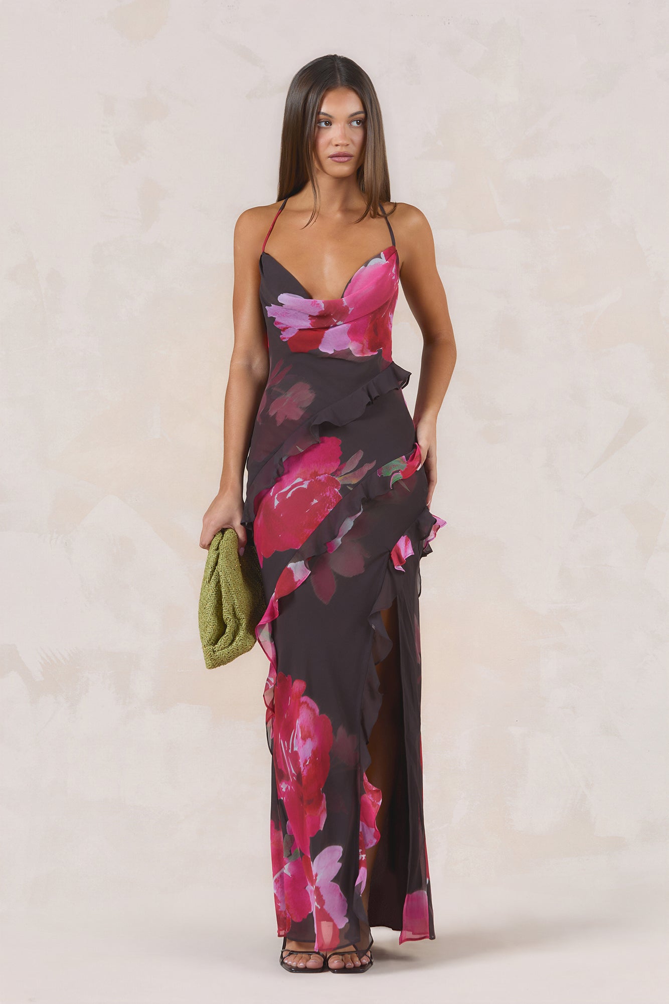 Kissed By Sun Maxi Dress Jardin Floral Print