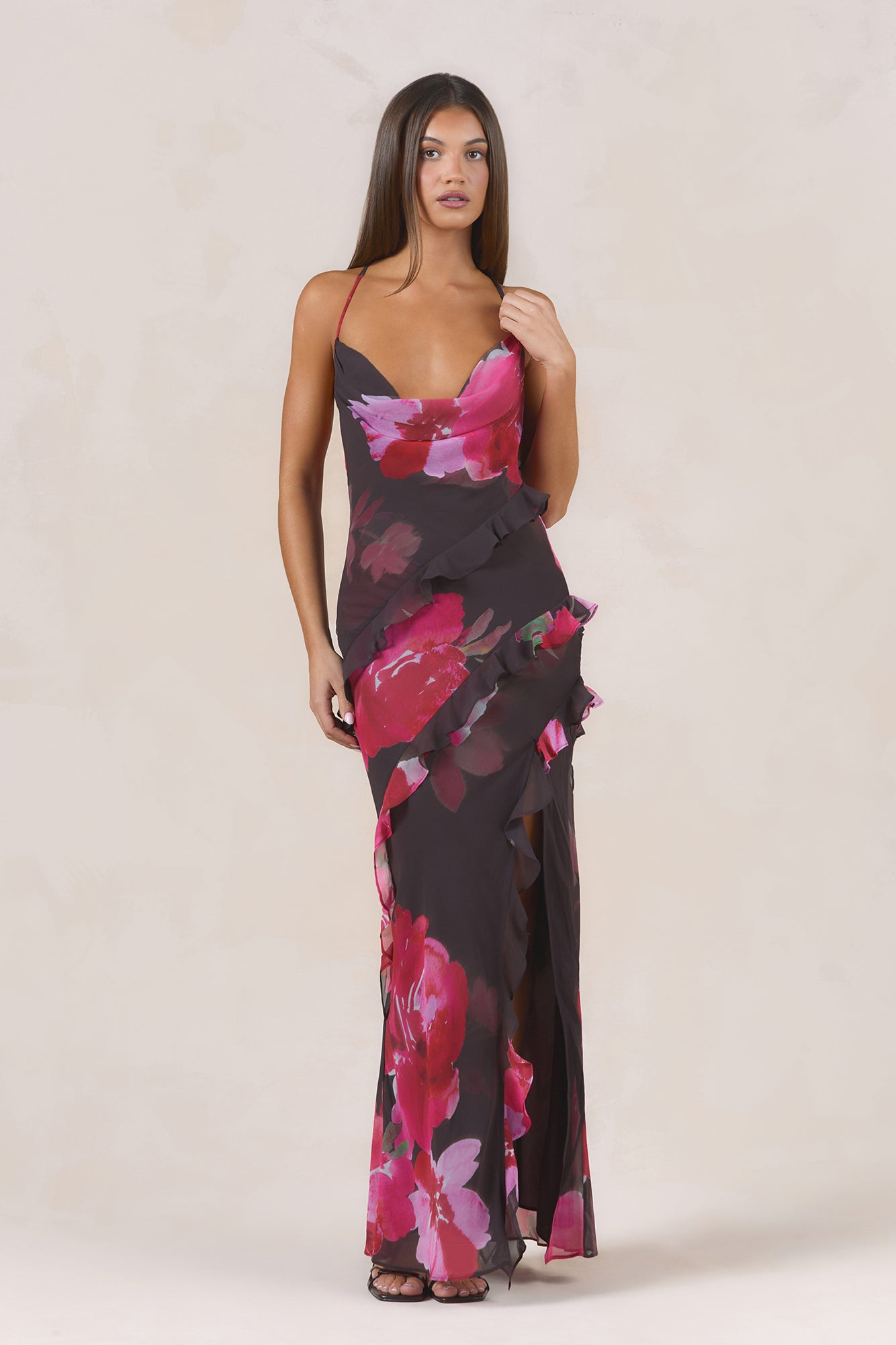 Kissed By Sun Maxi Dress Jardin Floral Print
