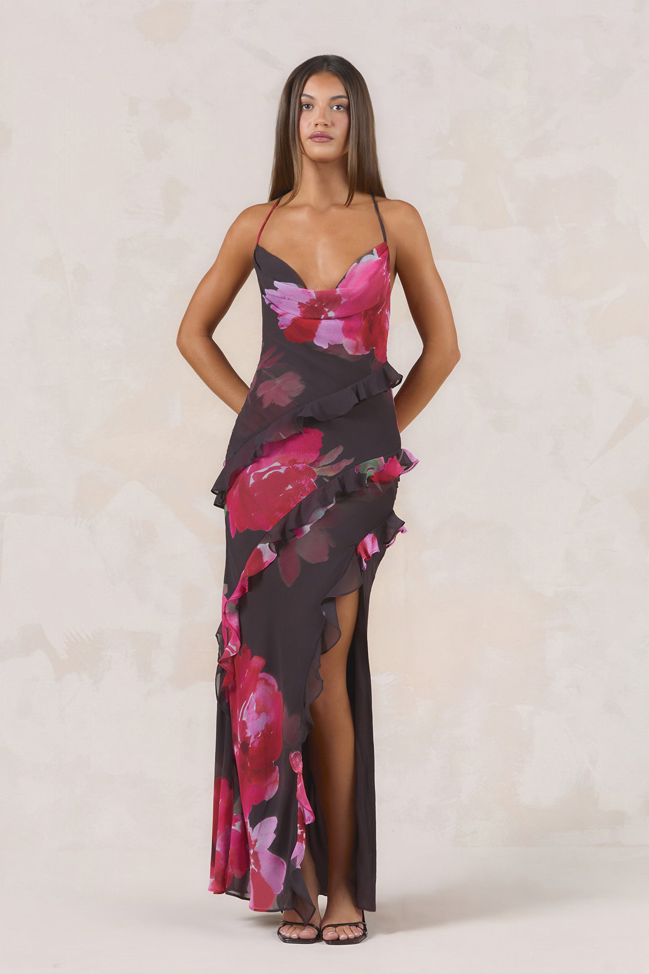 Kissed By Sun Maxi Dress Jardin Floral Print