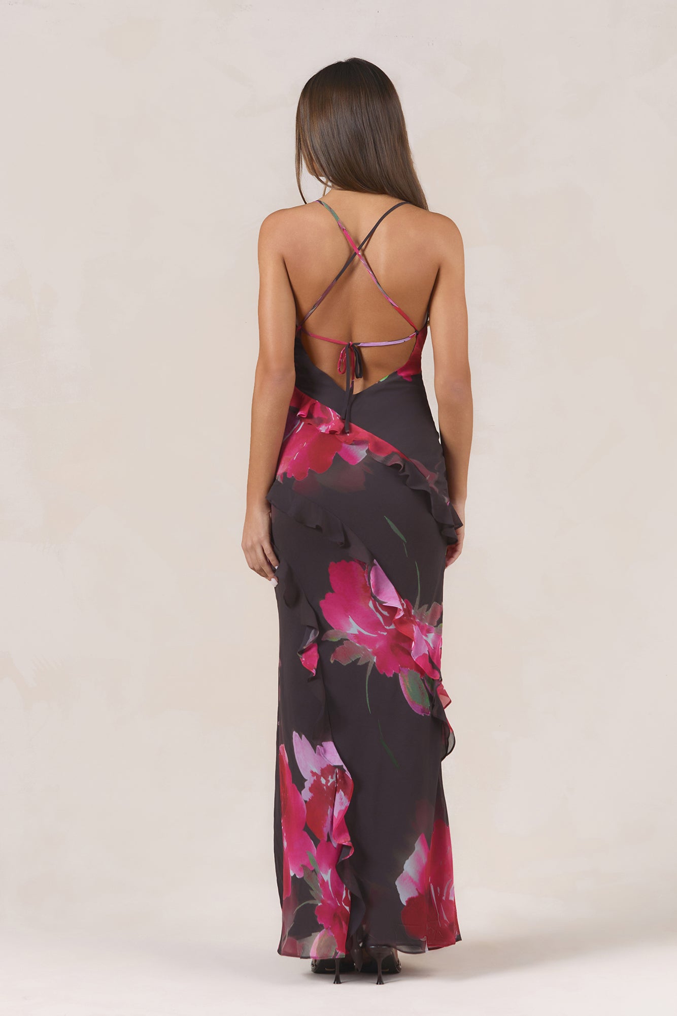 Kissed By Sun Maxi Dress Jardin Floral Print