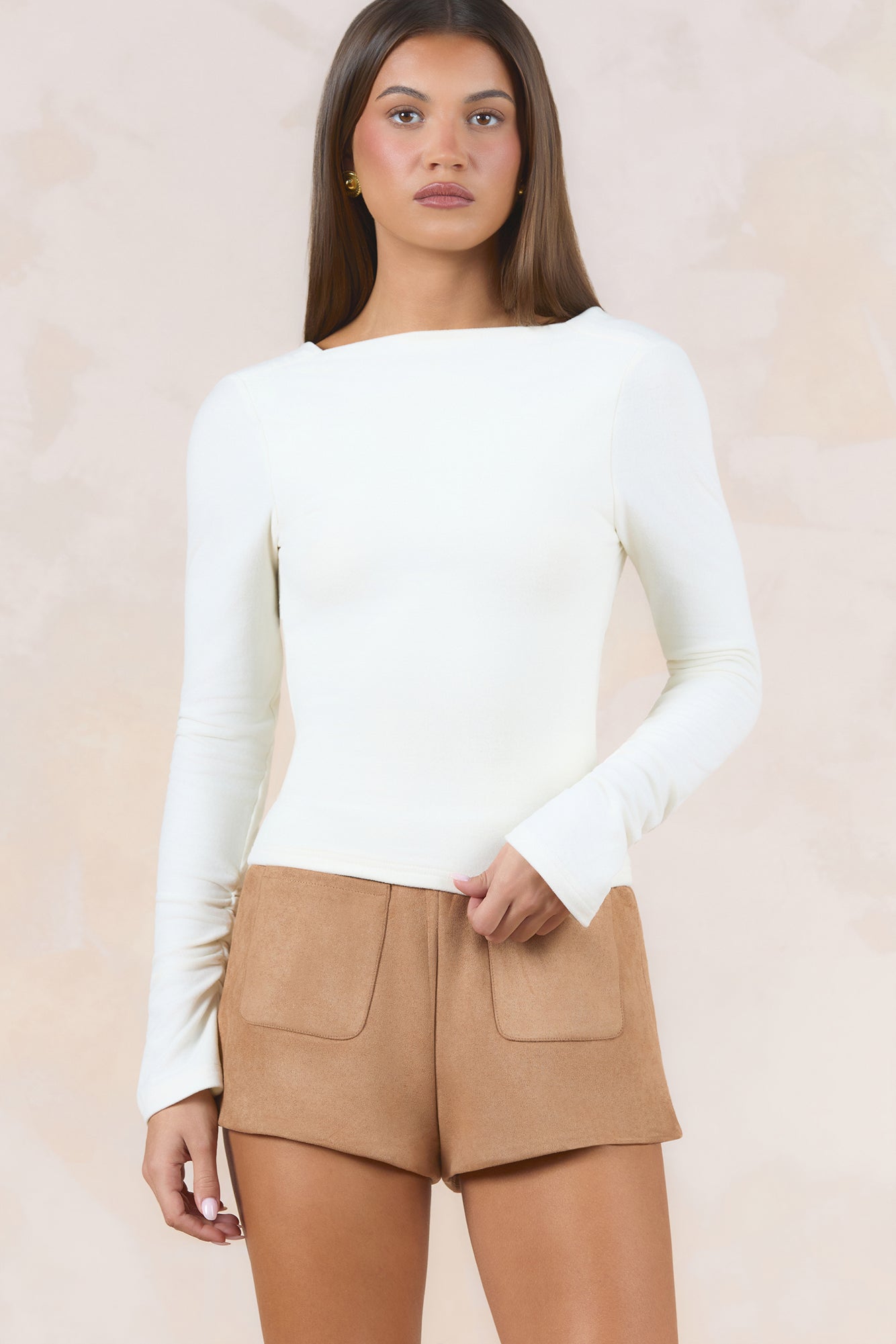Lucine Long Sleeve Top Off White