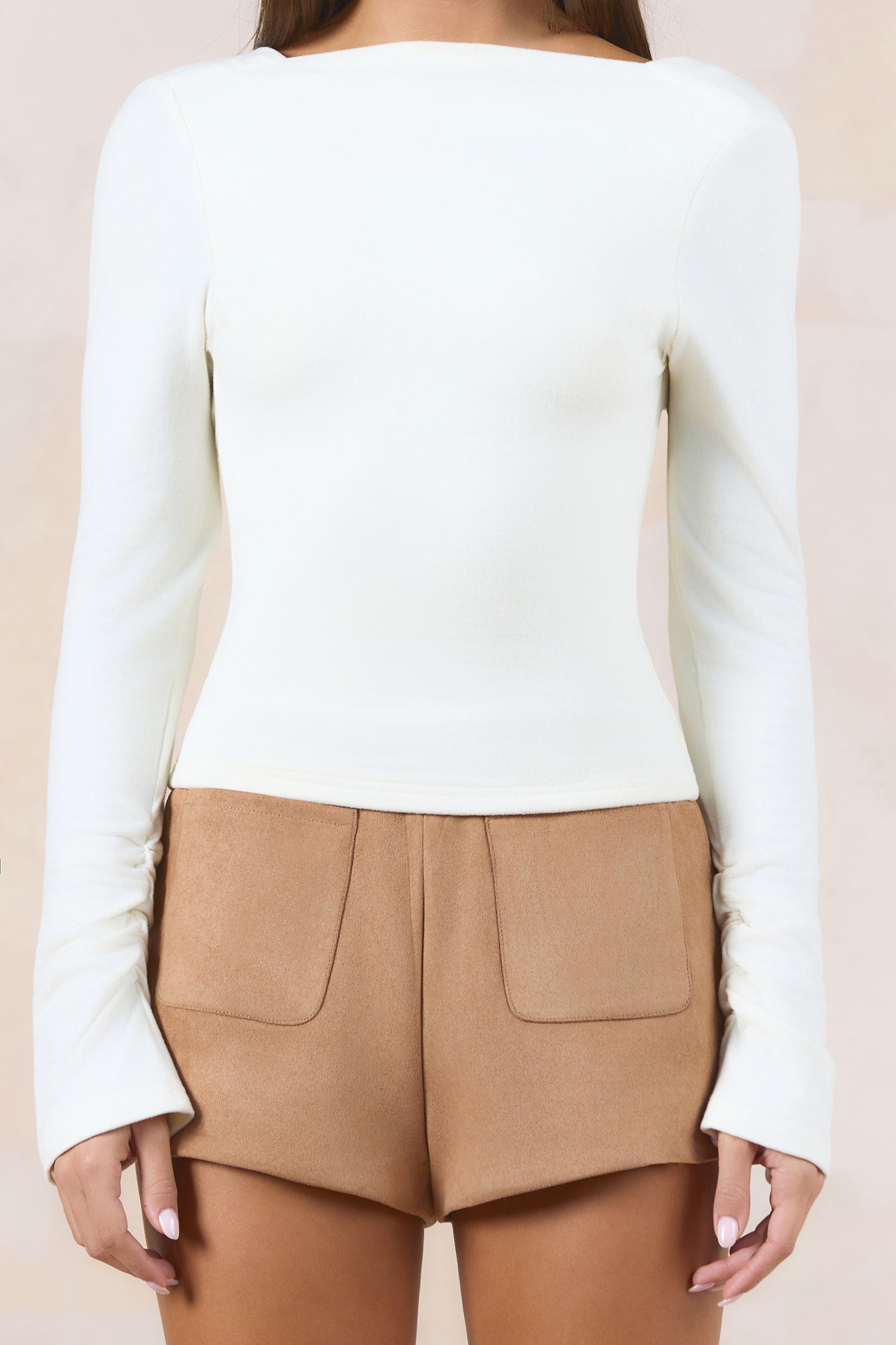 Lucine Long Sleeve Top Off White