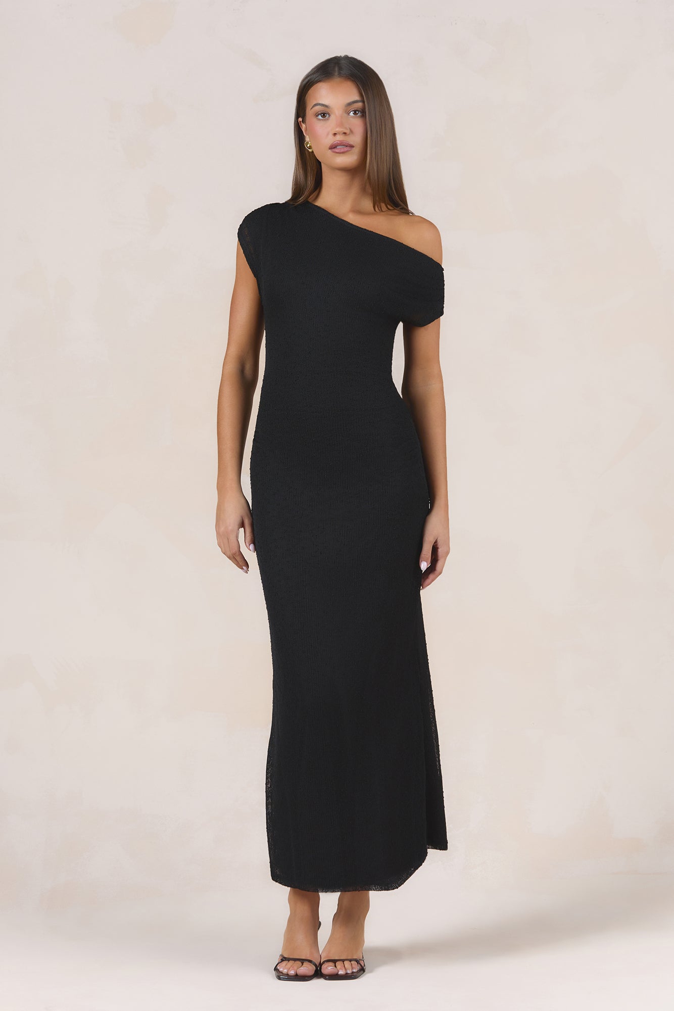 Warm Daze Knit Maxi Dress Black