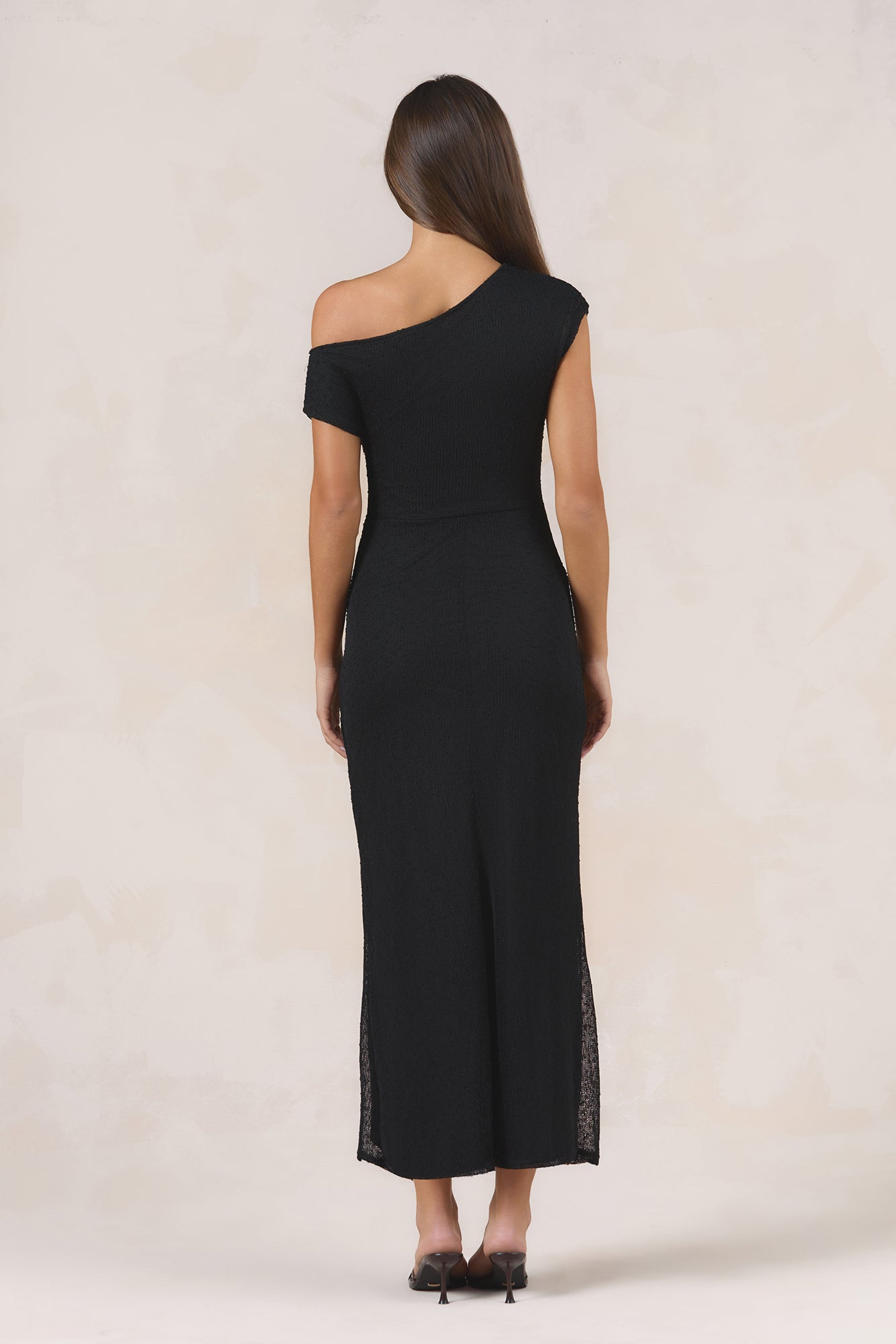 Warm Daze Knit Maxi Dress Black