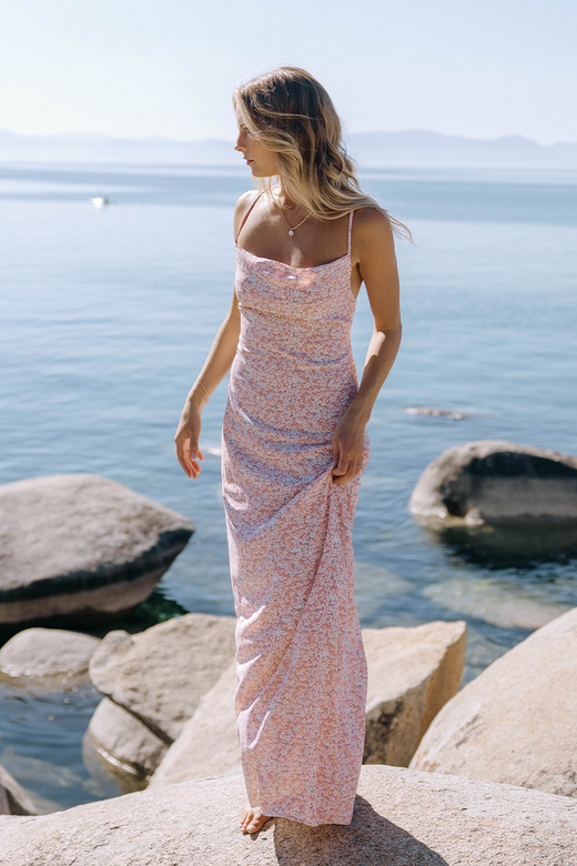 Baby pink maxi top