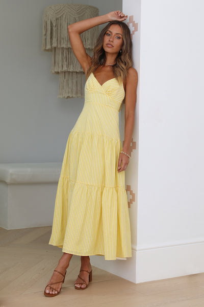 Summer Sun Maxi Dress Yellow