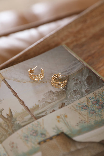 Love Line Earrings Gold