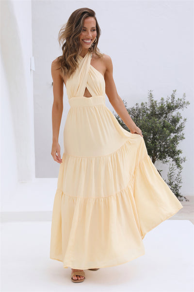 Sun Glare Maxi Dress Yellow