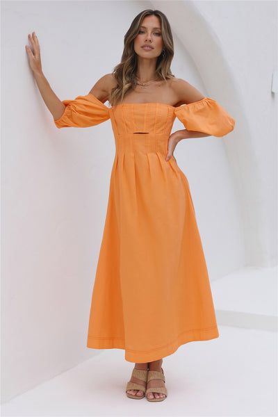 Sunset Hour Maxi Dress Orange