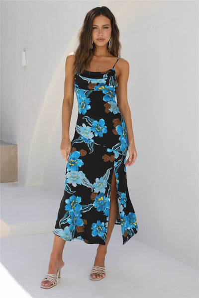 In Your Arms Maxi Dress Blue