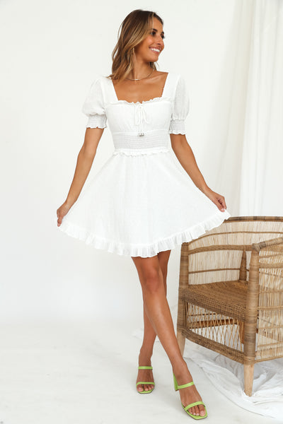 Wild Ride Dress White