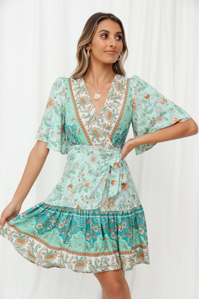 Laccadive Dress Aqua