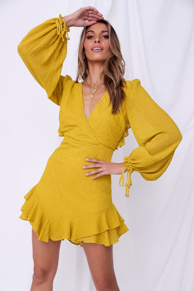 Capua Dress Mustard