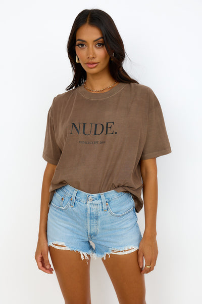 NUDE LUCY "Nude" Washed Tee Cola