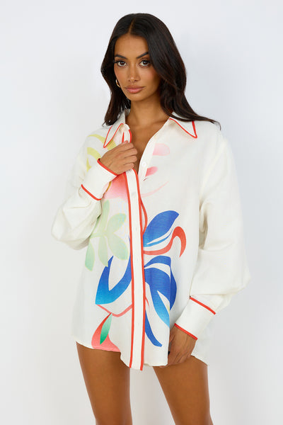 C/MEO COLLECTIVE  HYPERREAL SHIRT ABSTRACTION PRINT