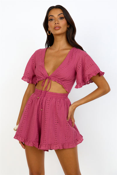 From Eden Playsuit Pink