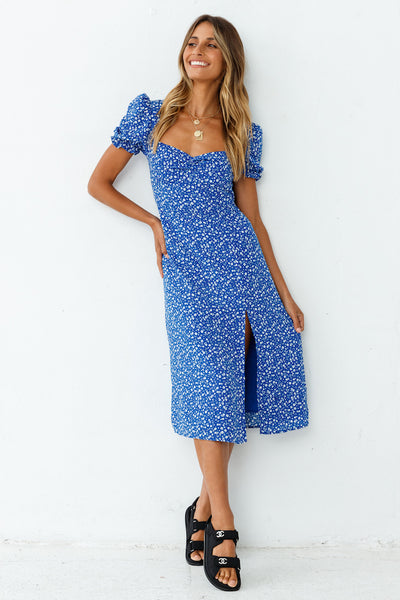 Femme Forward Midi Dress Blue