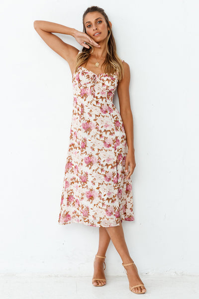 Dream Of Hyacinths Midi Dress