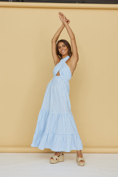 One Dream Maxi Dress Light Blue