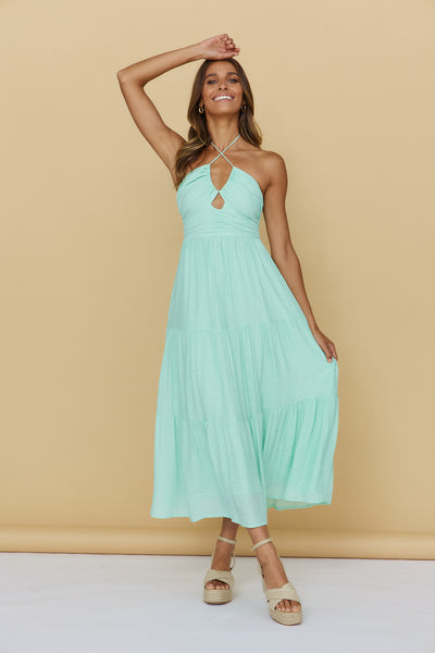 At First Light Maxi Dress Mint