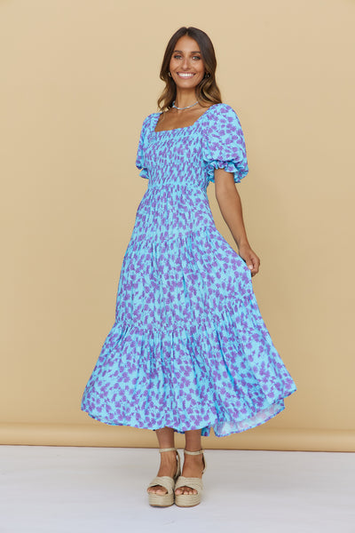 Land And Sky Maxi Dress Blue