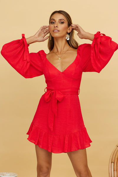 Riding The Breeze Dress Red