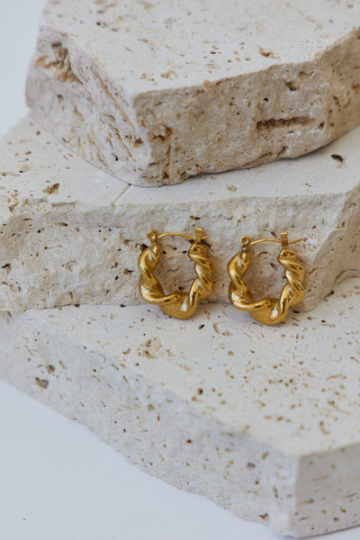 18k Gold Plated Rocco Earrings Gold