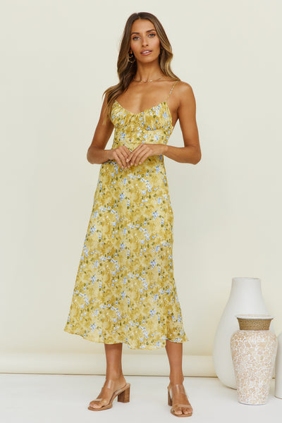 Moment With You Maxi Dress Yellow