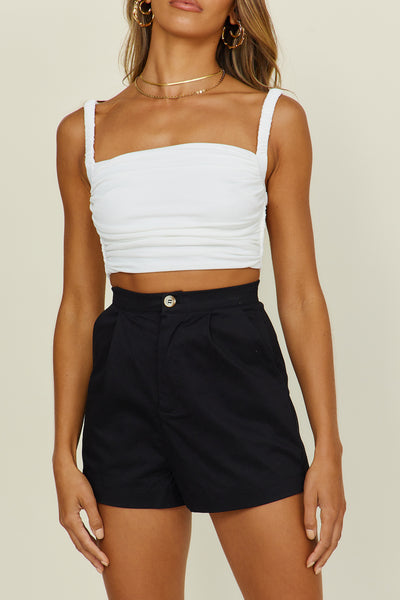 Treasure Boxes Crop Top White