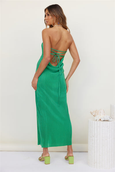 Thinking Of Dusk Maxi Dress Green