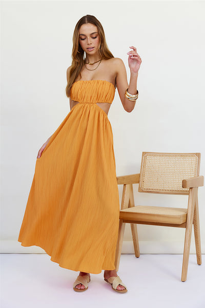 Delphina Maxi Dress Orange