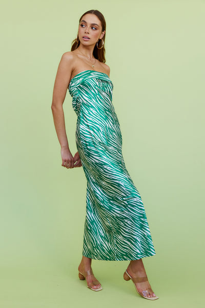 Dance With Me Maxi Dress Green