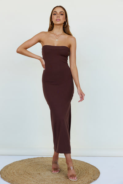 Morning Sun Maxi Dress Brown