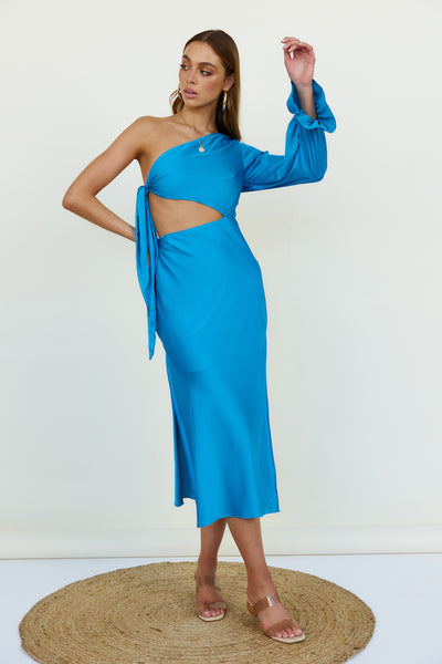 Hold Your Shine Maxi Dress Blue