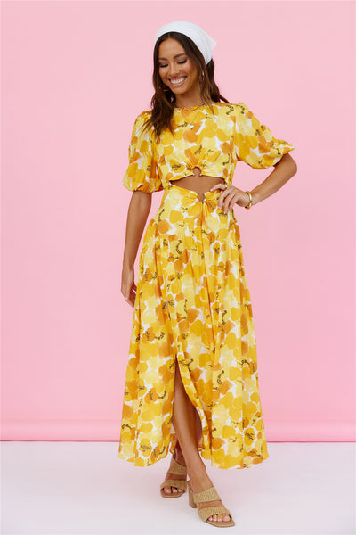 Summer Breeze Maxi Dress Yellow