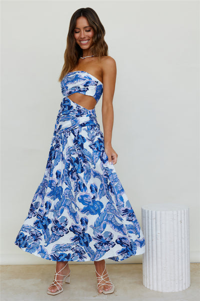 Sun Drenched Maxi Dress Blue