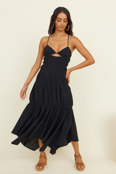 SNDYS Tahlia Maxi Dress Black