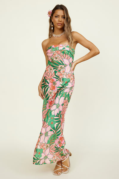 Island Palms Maxi Dress Floral