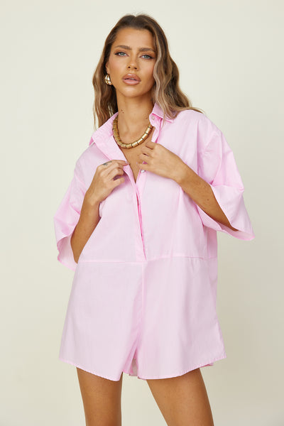 Lisbon Playsuit Pink