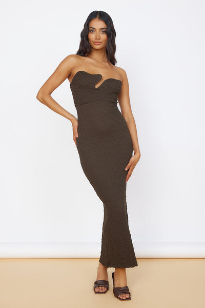 Timeless Treasures Maxi Dress Brown