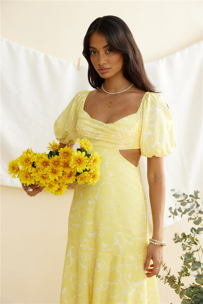 Back From Florence Maxi Dress Yellow