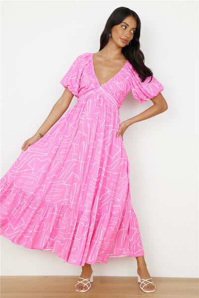 Daydreamer Maxi Dress in Pink