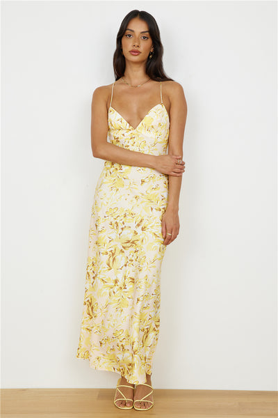 For The Taking Maxi Dress Yellow