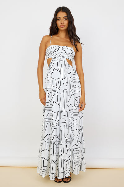 Times Have Changed Maxi Dress White