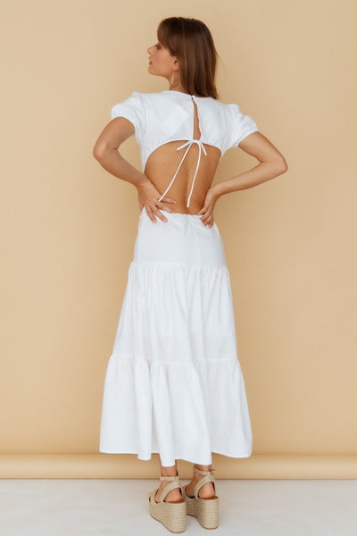 See You Again Maxi Dress White