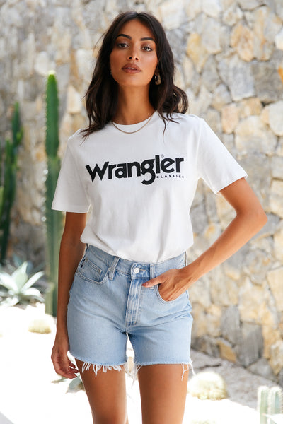 WRANGLER Classic Logo Tee White