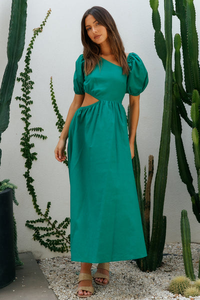 Ocherous Maxi Dress Green