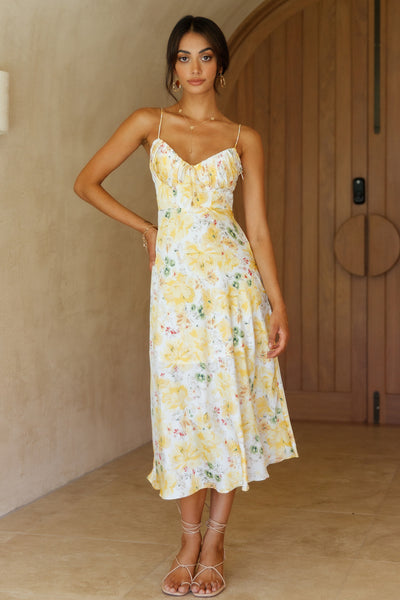 Whispered Confessions Maxi Dress Yellow