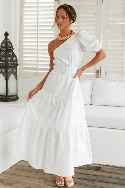 By The Waves Maxi Dress White