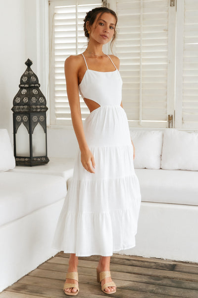 Got The Sun Maxi Dress White